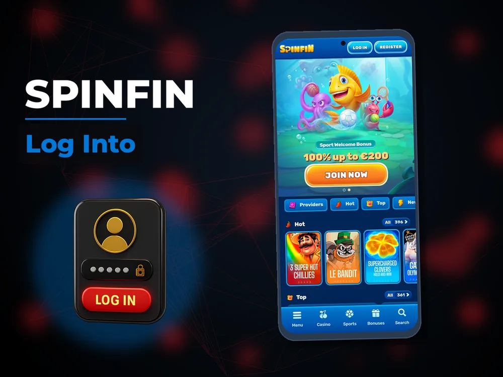 spinfin - Log Into